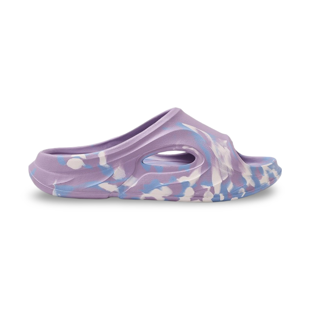 Girls Rubber Slippers – Lavender Bubble Walk