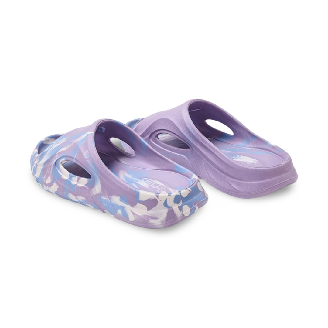 Girls Rubber Slippers – Lavender Bubble Walk
