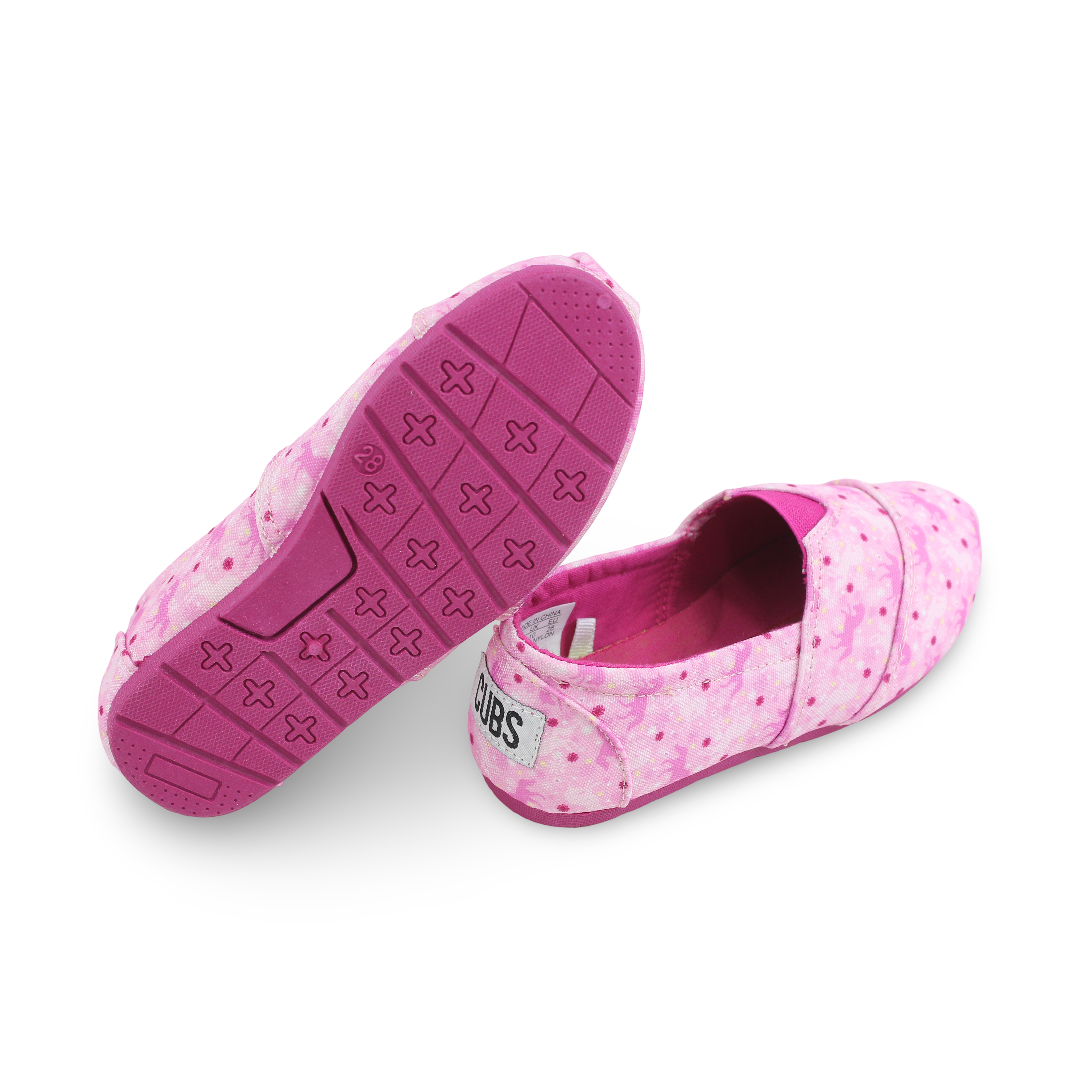 Girls Canvas Ballarina – Lilac Unicorn Slip-on Espadrilles