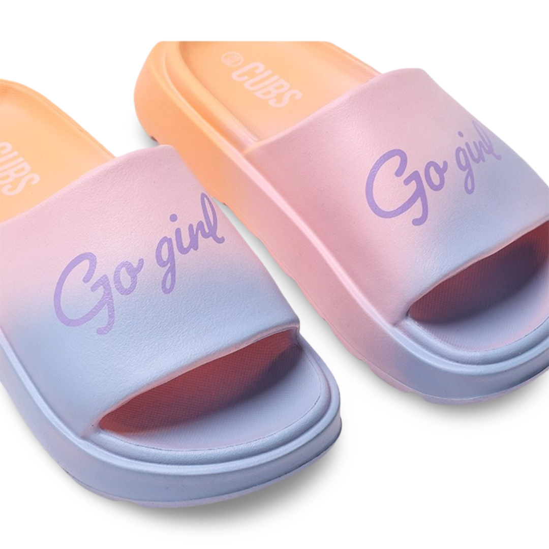 Girls Rubber Slippers – Cotton Candy Chunk