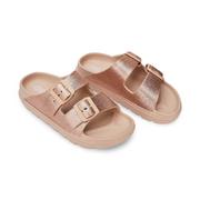 Girls Rubber Slippers – Golden Safari