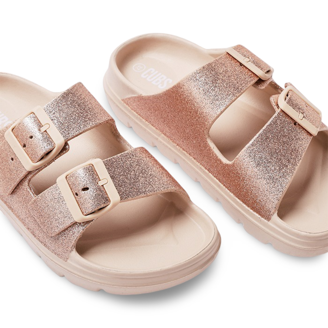 Girls Rubber Slippers – Golden Safari