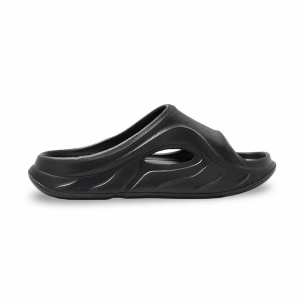 Boys Rubber Slippers – Black Bubble Walk