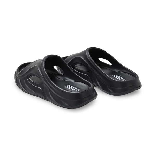 Boys Rubber Slippers – Black Bubble Walk
