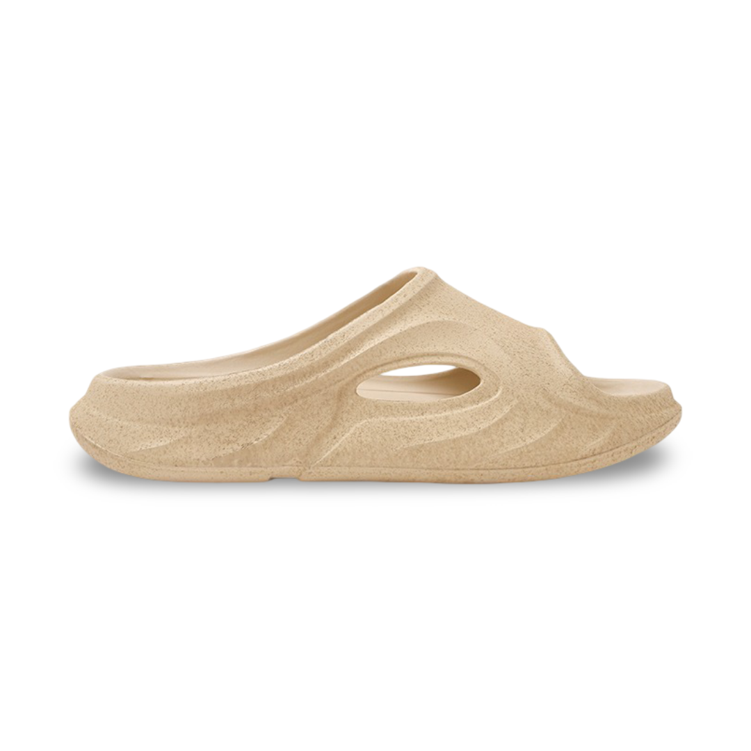Boys Rubber Slippers – Beige Sand Storm Bubble Walk