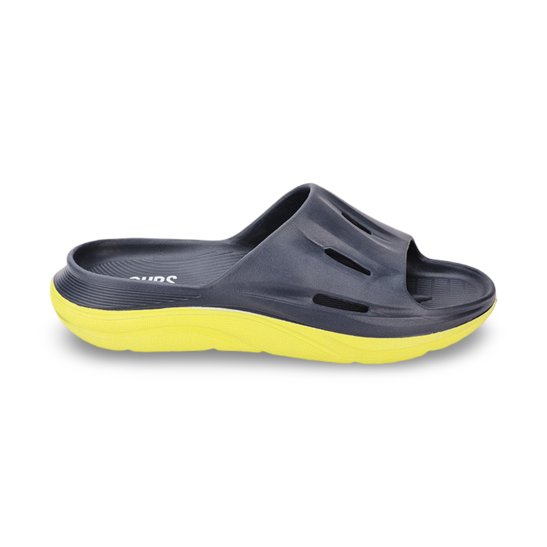 Boys Rubber Slippers – Navy & Pistachio Air walk