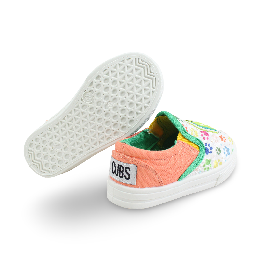 Baby Boys Canvas Sneakers – Friendly Dino Slip-on Sneaker