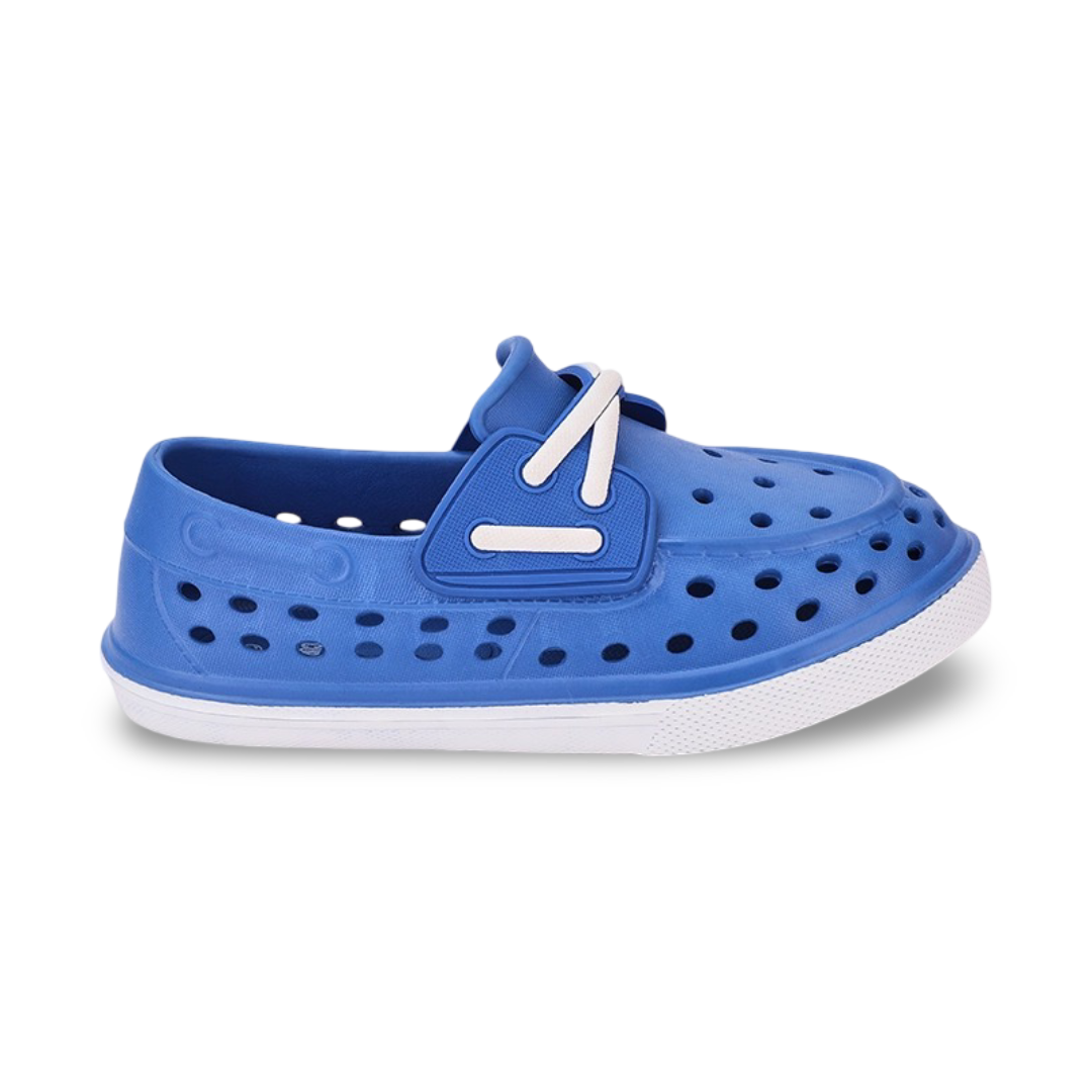 Unisex Rubber Sneakers – Navy Slip On Fake Laces Sneaker