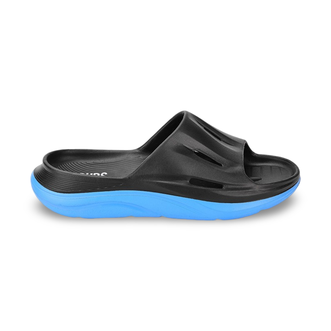 Boys Rubber Slippers – Black & Turquiose Air walk