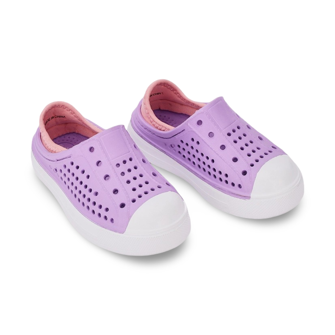 Girls Rubber Sneakers – Lilac Slip-on Sneaker