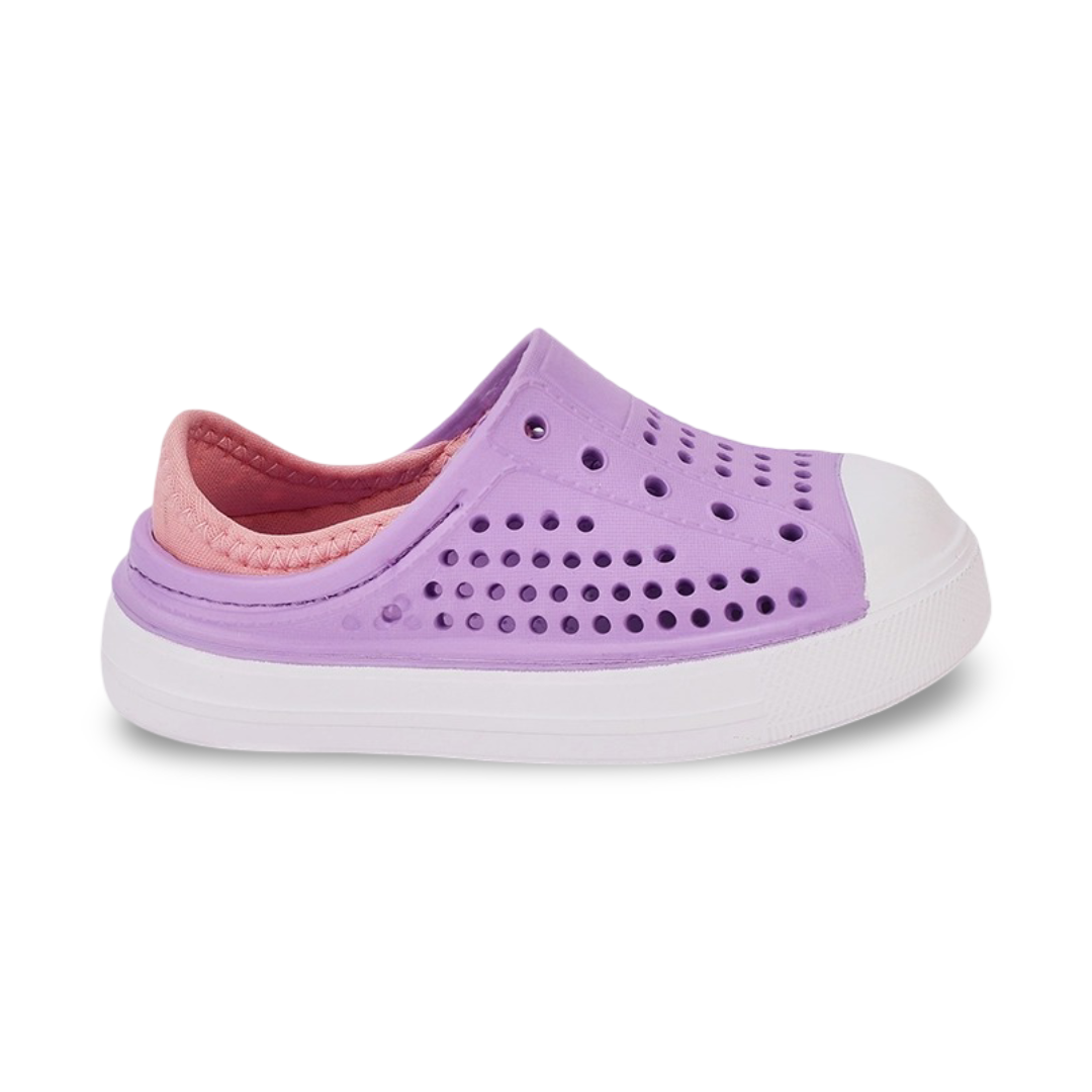 Girls Rubber Sneakers – Lilac Slip-on Sneaker