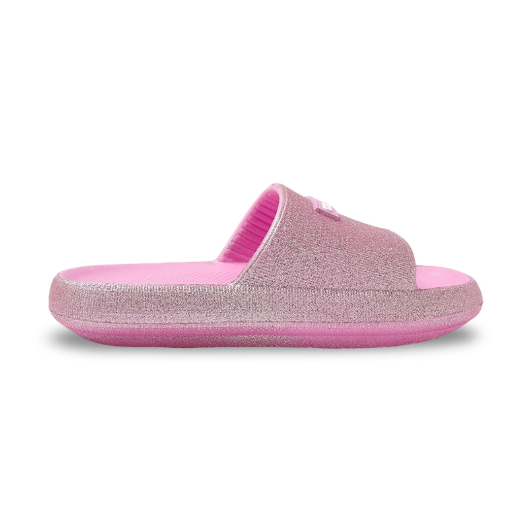 Girls Rubber Slippers – Glitter Pink