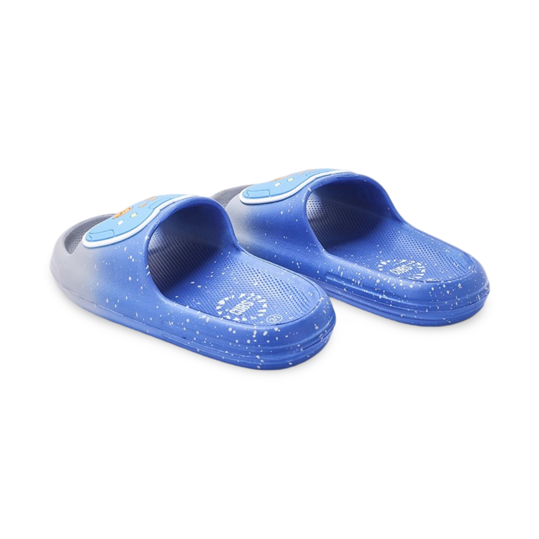 Boys Rubber Slippers – Blue with Gaming Design