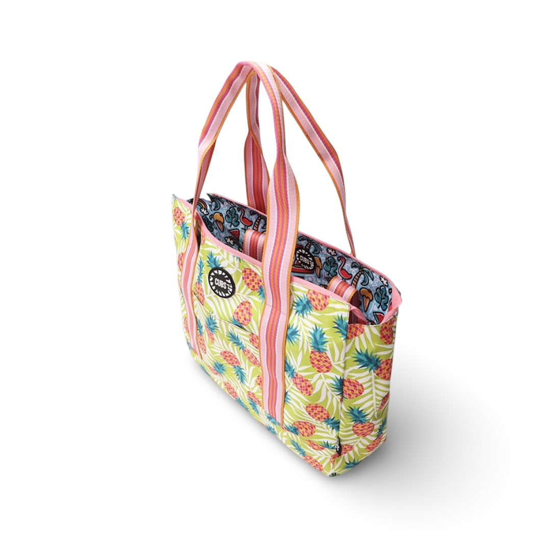 Cubs Flamingos and Pineapples Double Face Tote Bag (19L)