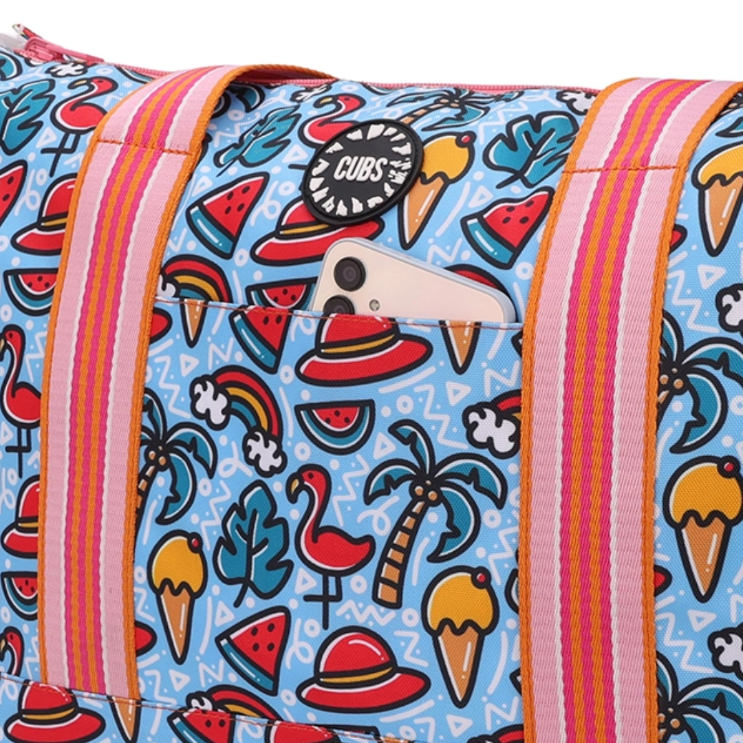 Cubs Flamingos and Pineapples Double Face Tote Bag (19L)