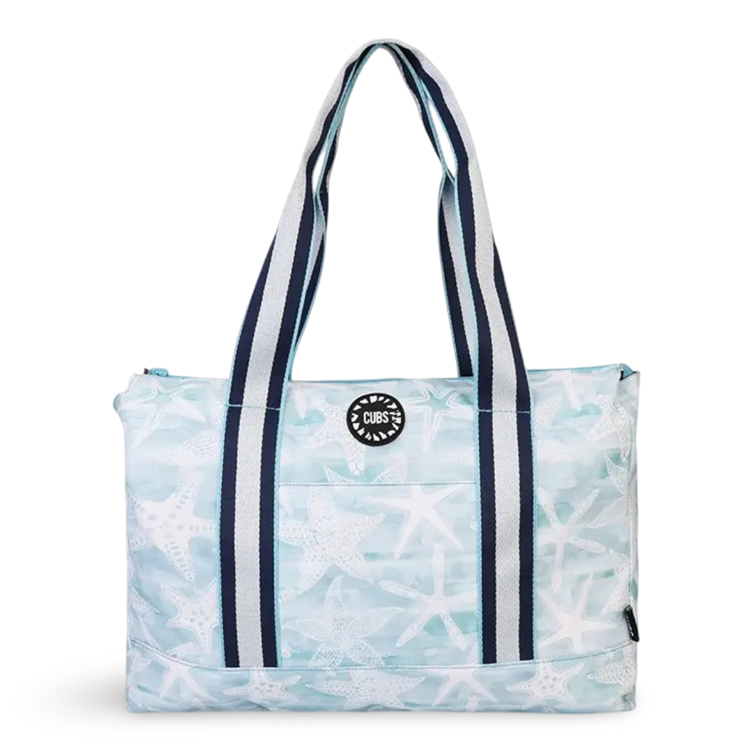 Cubs Stars and Flowers Double Face Tote Bag (19L) - Summer