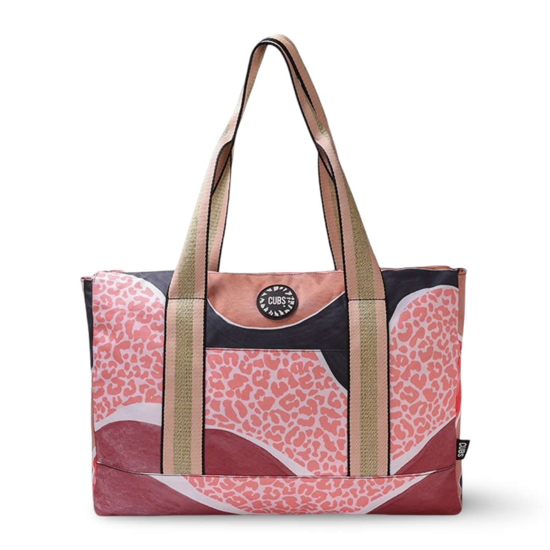 Cubs Brown Leopard Double Face Tote Bag (19L)