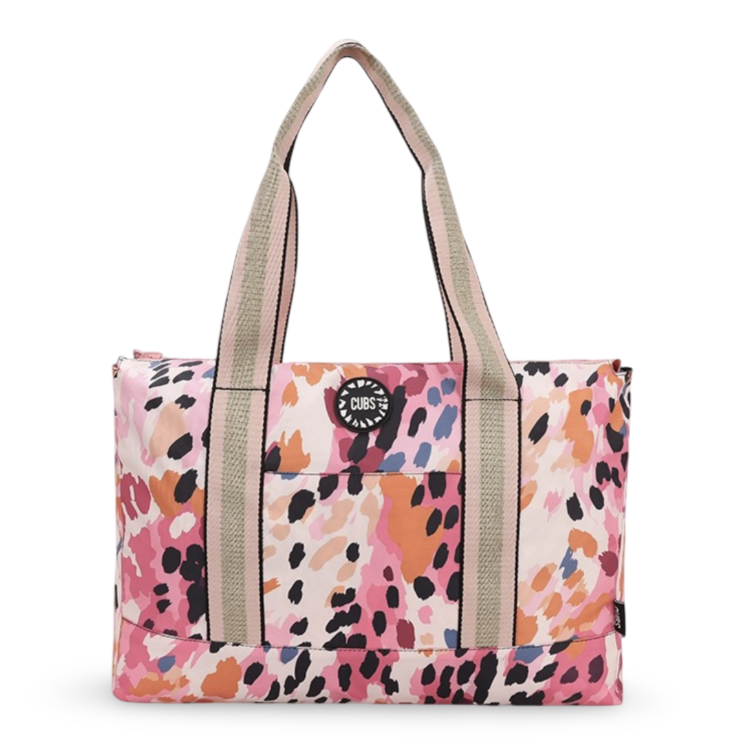 Cubs Brown Leopard Double Face Tote Bag (19L)