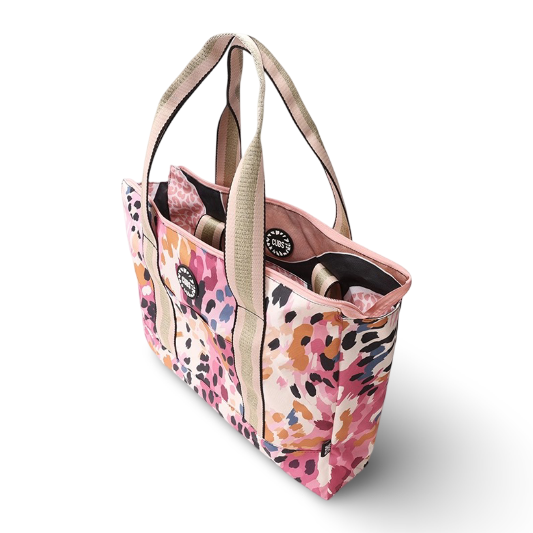 Cubs Brown Leopard Double Face Tote Bag (19L)