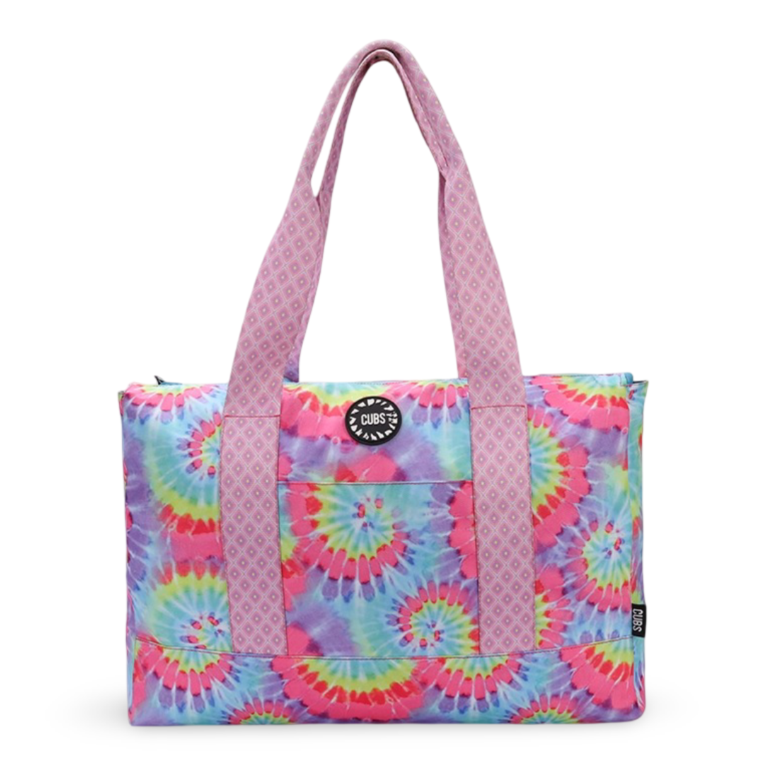 Cubs Flowery Tie Dye Double Face Tote Bag (19L)