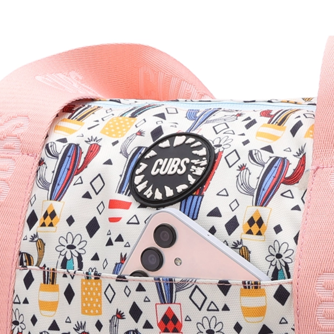 Cubs Pastel Colors and Cactus Double Face Tote Bag (19L)