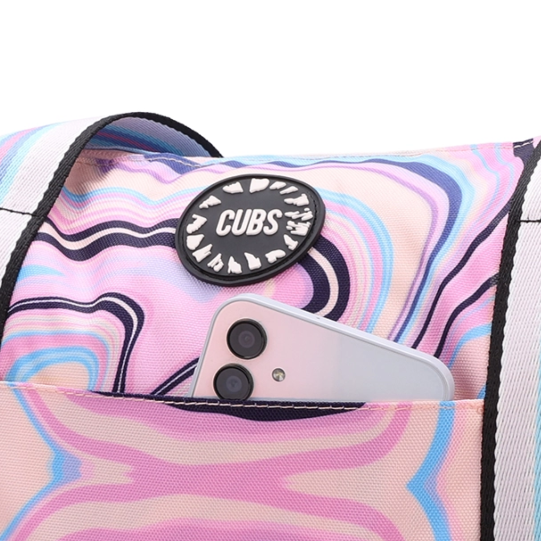 Cubs Cactus and Swirls Double Face Tote Bag (19L)