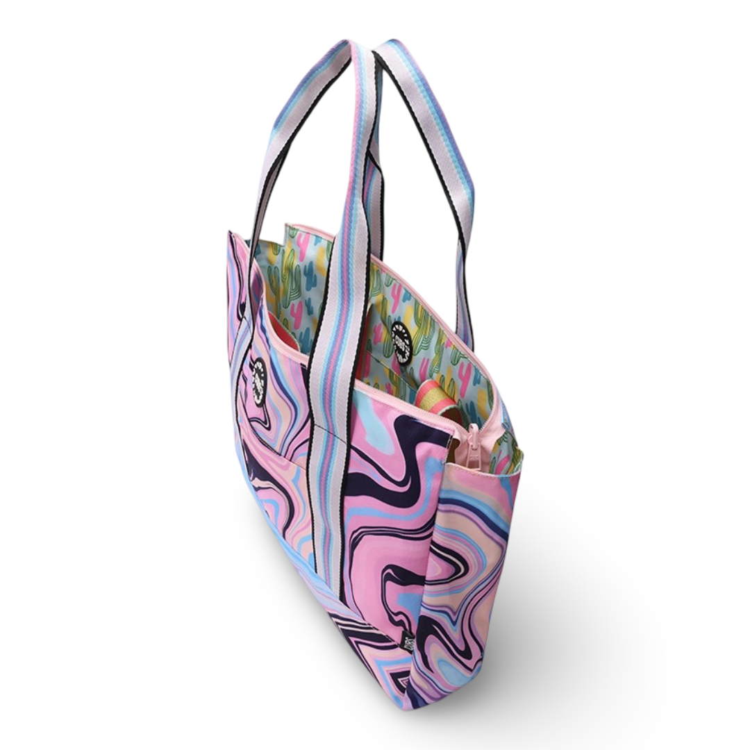 Cubs Cactus and Swirls Double Face Tote Bag (19L)