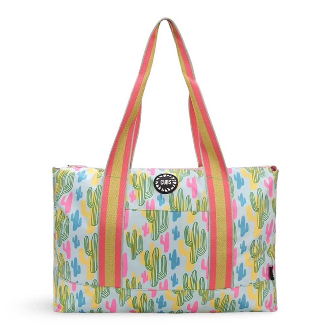 Cubs Cactus and Swirls Double Face Tote Bag (19L)