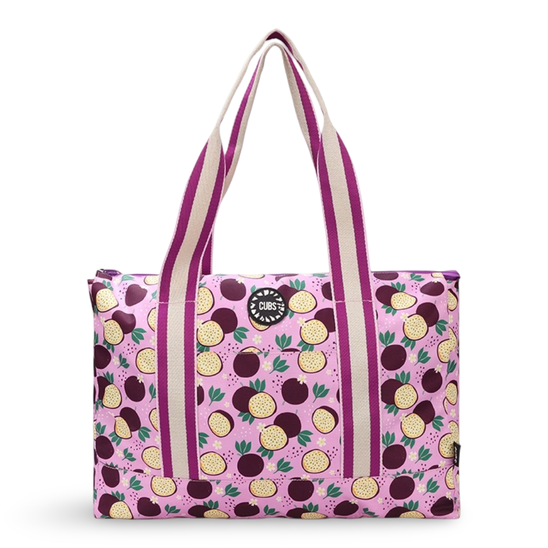 Cubs Passion Fruits and Purple Tie Dye Double Face Tote Bag (19L)