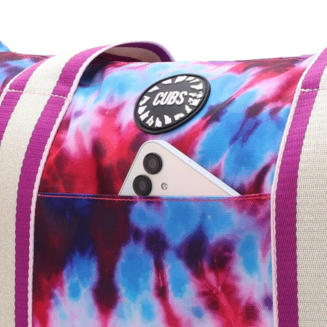 Cubs Passion Fruits and Purple Tie Dye Double Face Tote Bag (19L)