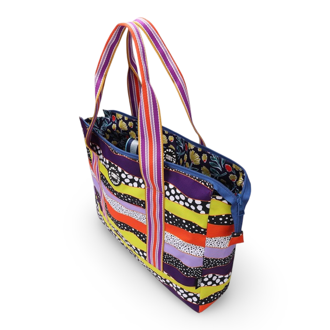 Cubs Waves and Gardens Double Face Tote Bag (19L)