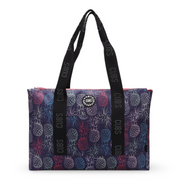 Cubs Black Pineapples and Colorful forests Double Face Tote Bag (19L)
