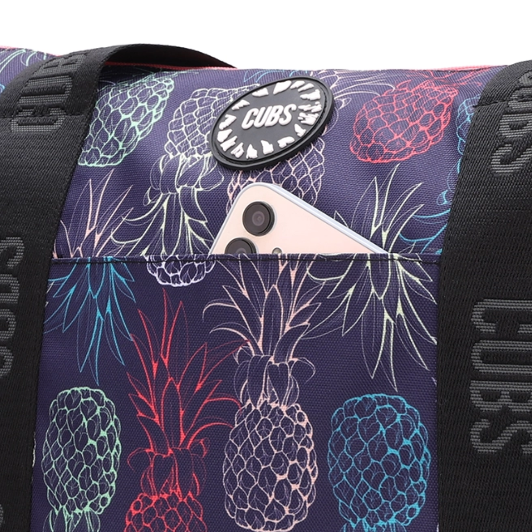 Cubs Black Pineapples and Colorful forests Double Face Tote Bag (19L)