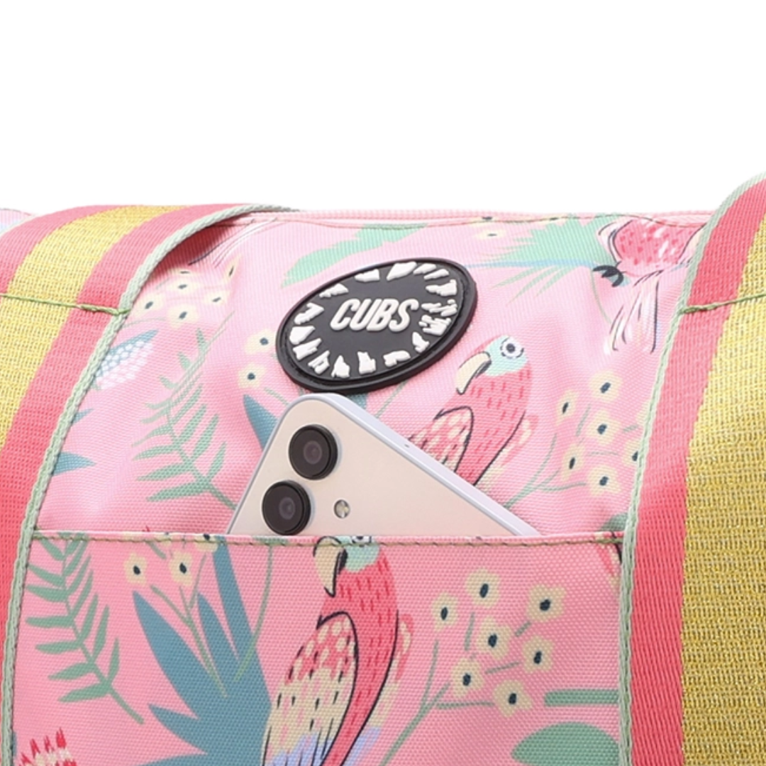Cubs Pinkish Flowers Double Face Tote Bag (19L)