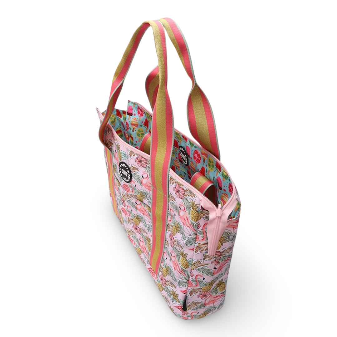Cubs Pineapples and Ice Cream Double Face Tote Bag (19L)