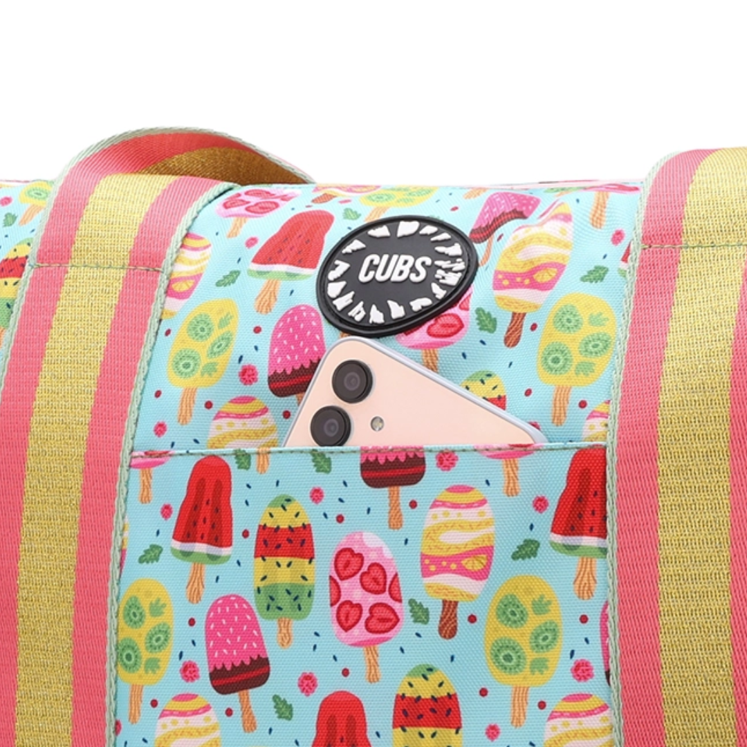 Cubs Pineapples and Ice Cream Double Face Tote Bag (19L)