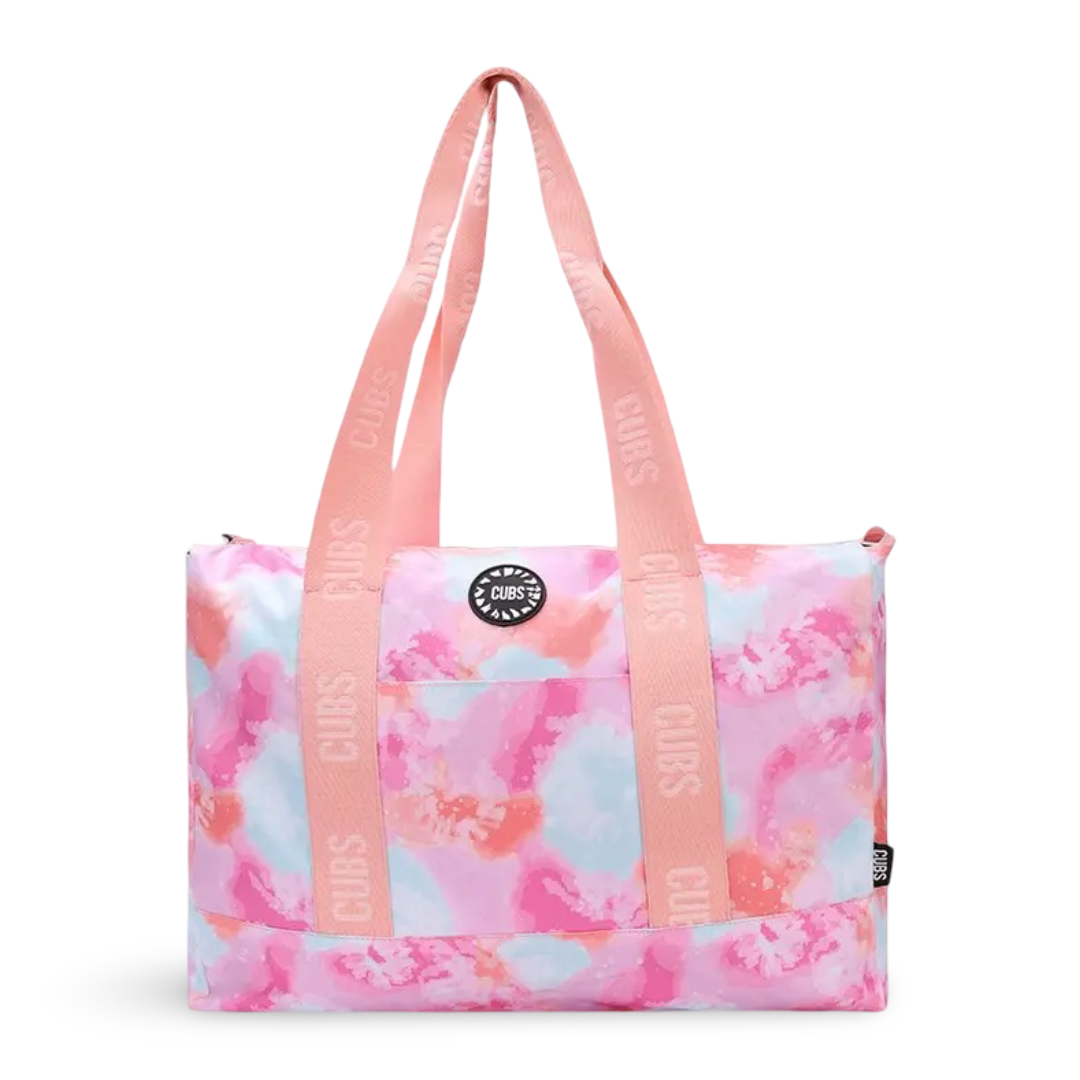 Cubs Black & Pink Tie Dye Double Face Tote Bag (19L)