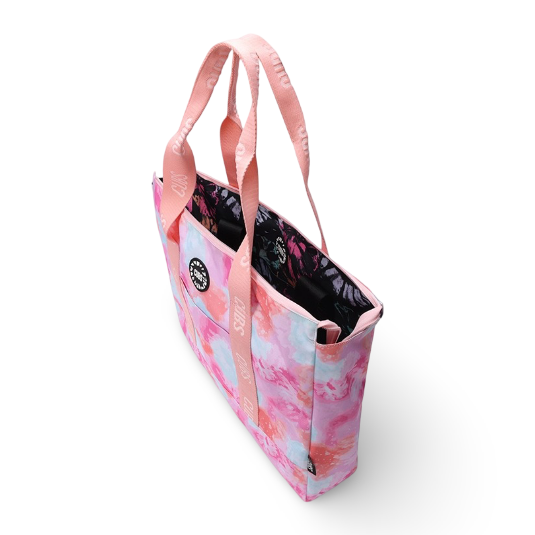Cubs Black & Pink Tie Dye Double Face Tote Bag (19L)