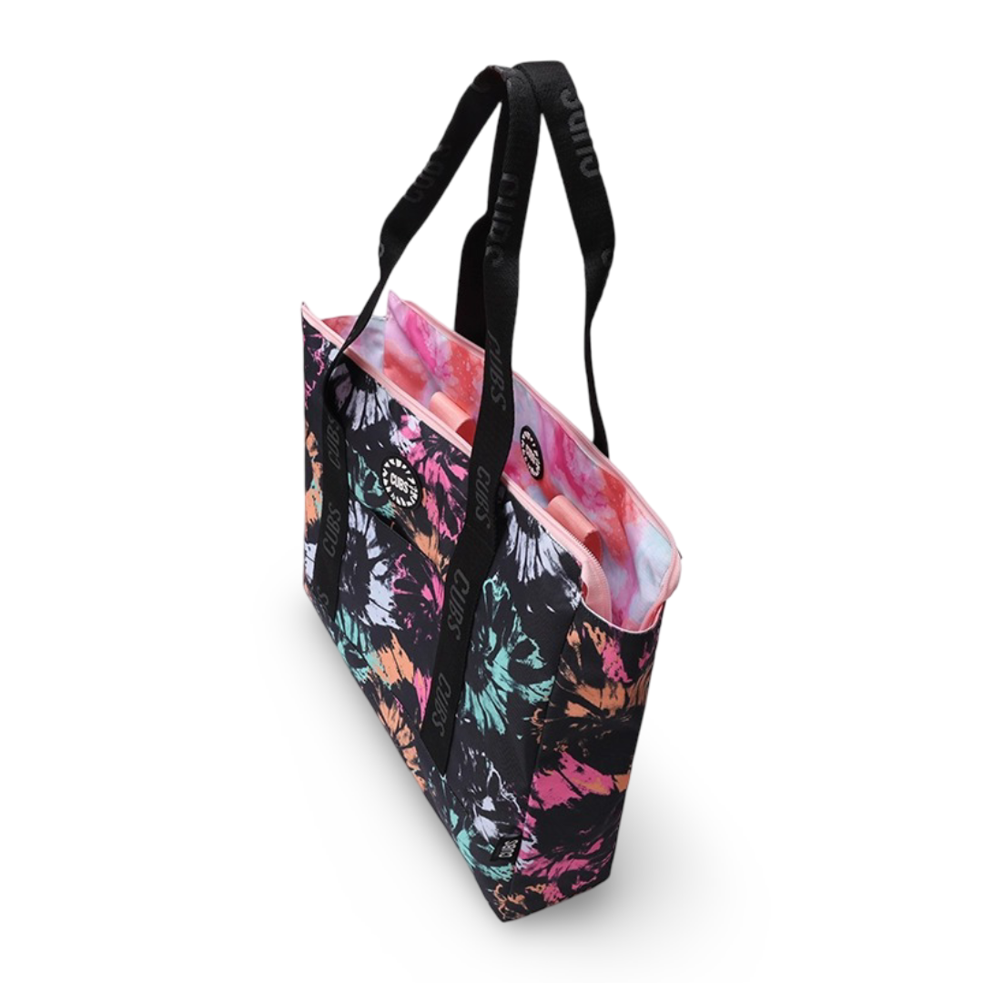 Cubs Black & Pink Tie Dye Double Face Tote Bag (19L)