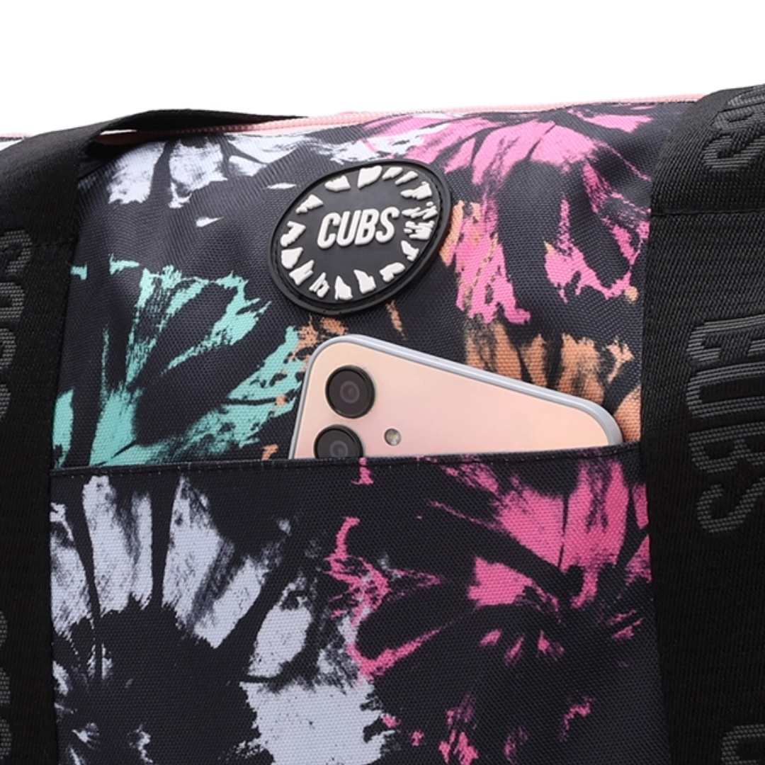 Cubs Black & Pink Tie Dye Double Face Tote Bag (19L)