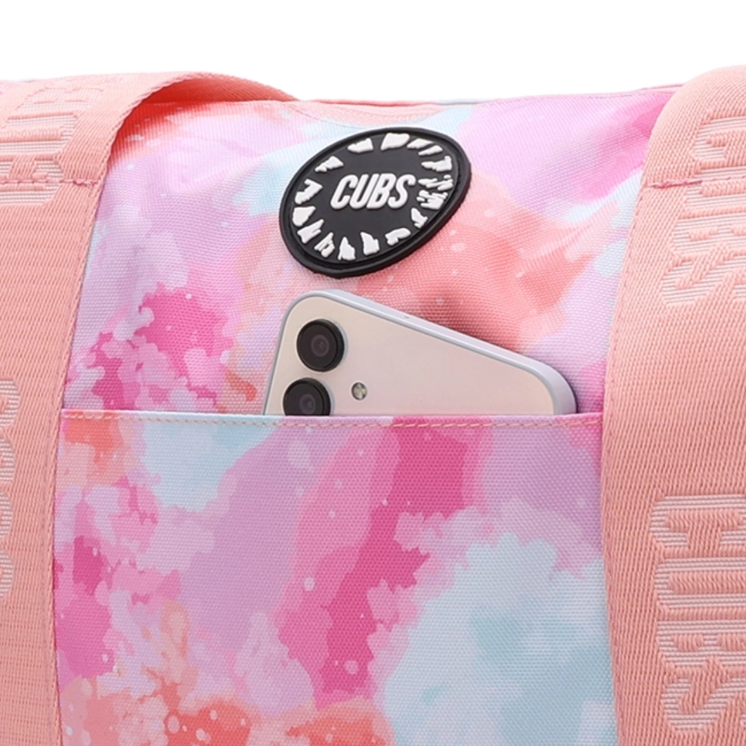 Cubs Black & Pink Tie Dye Double Face Tote Bag (19L)