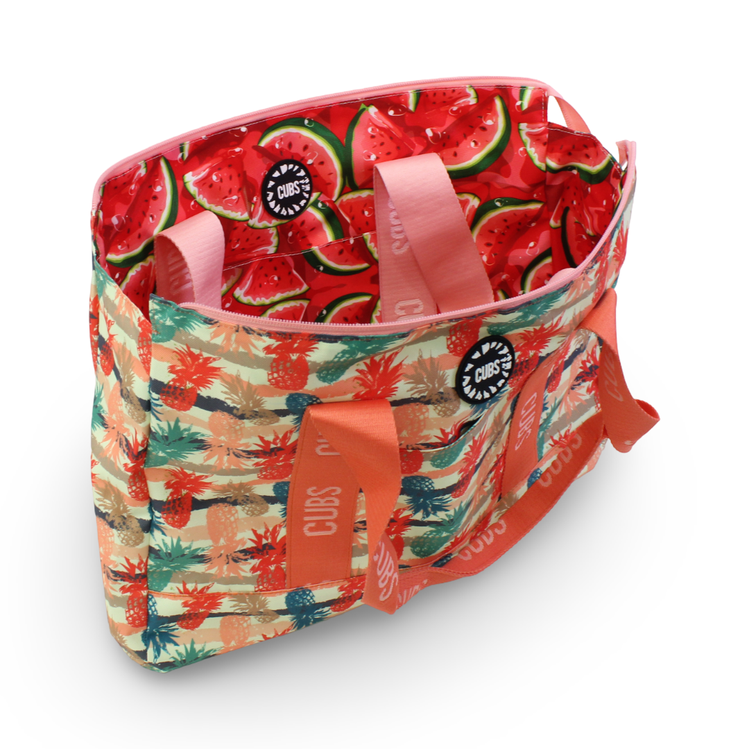 Cubs Watermelons and Pineapples Double Face Tote Bag (19L)