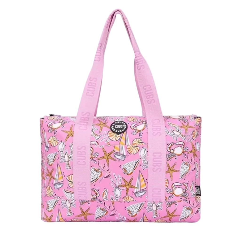 Cubs Leaves & Sea Shells Double Face Tote Bag (19L) - Summer