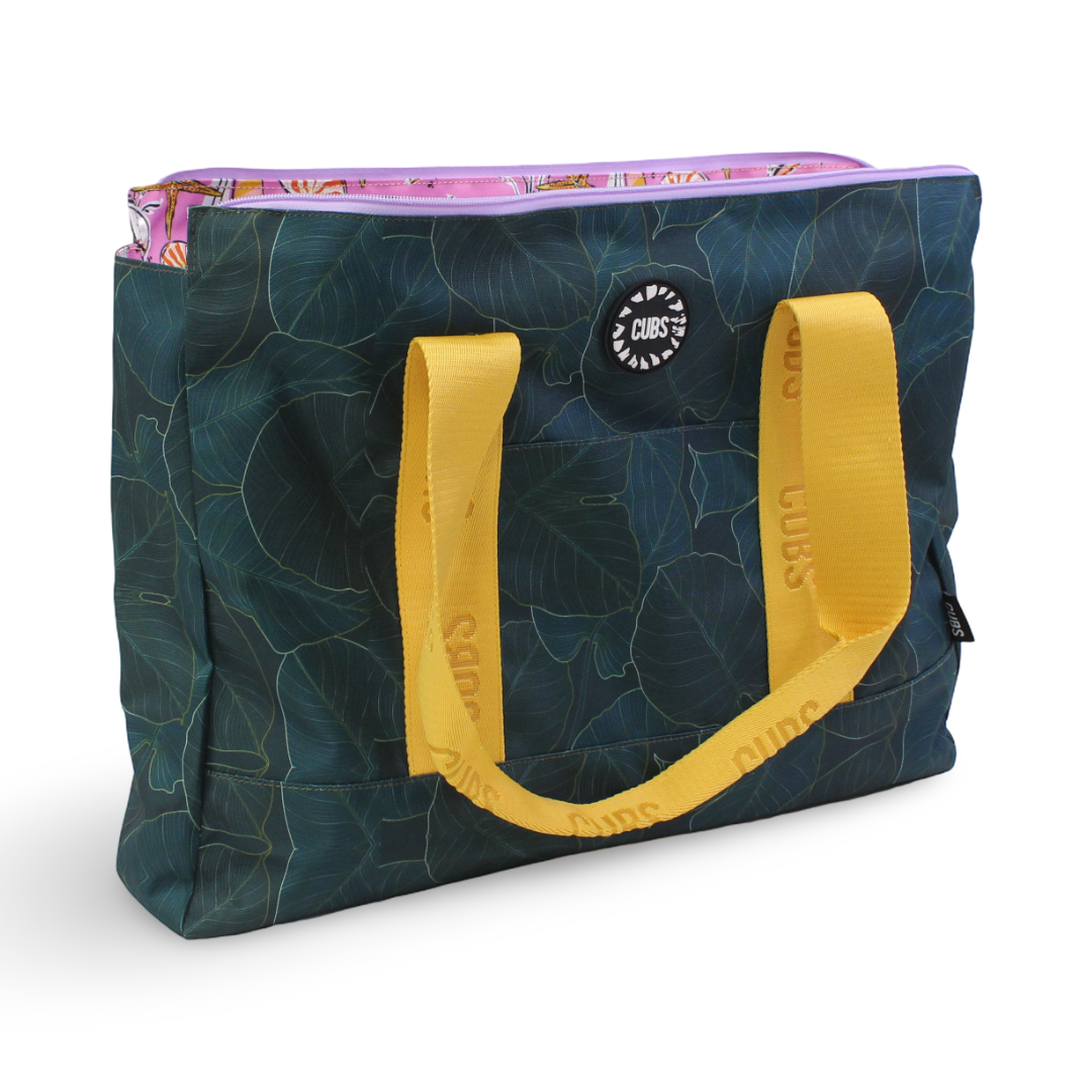 Cubs Leaves & Sea Shells Double Face Tote Bag (19L)