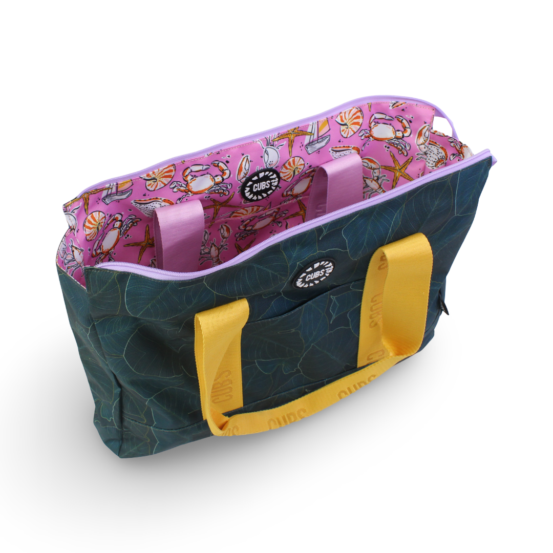 Cubs Leaves & Sea Shells Double Face Tote Bag (19L)