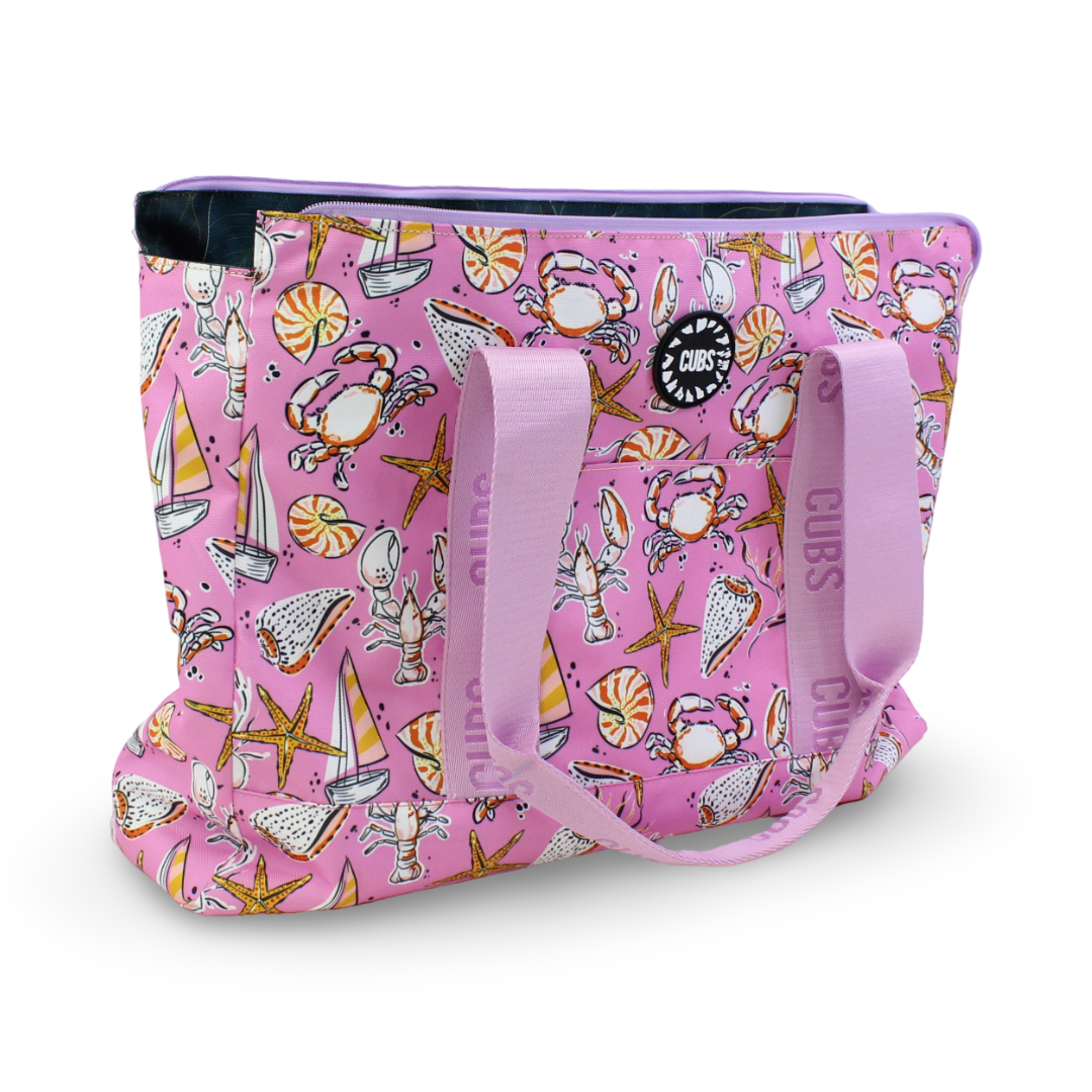 Cubs Leaves & Sea Shells Double Face Tote Bag (19L)