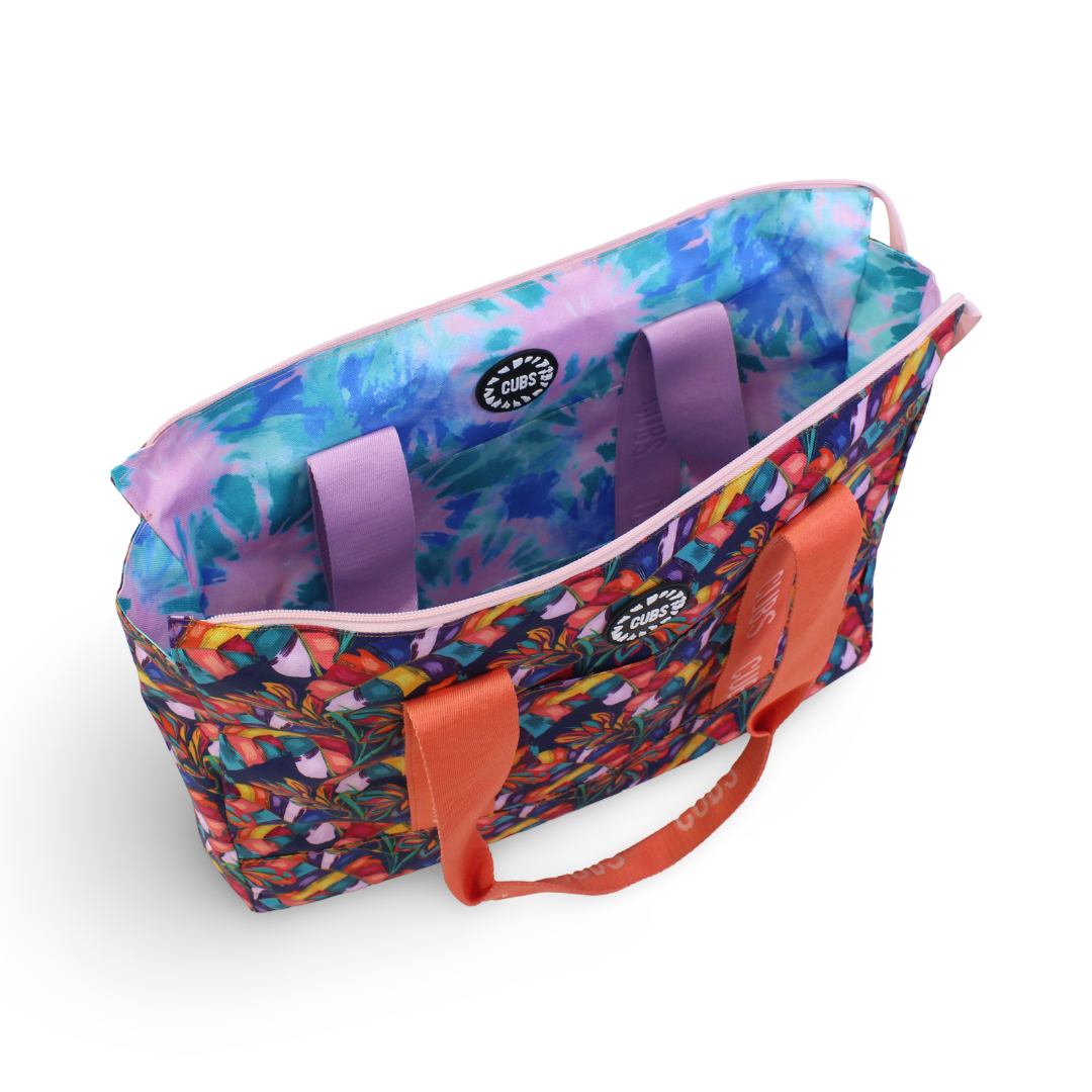 Cubs Colorful Vibes and Tie Dye Double Face Tote Bag (19L)