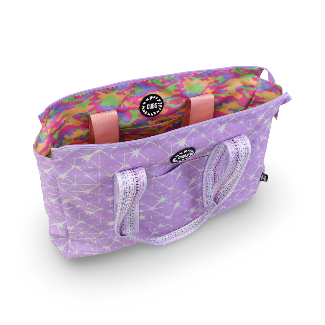 Cubs Lilac Sparks and Girly Camo Double Face Tote Bag (19L)
