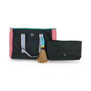 Cubs Beach Tote Set – Black & Turquoise 19 L