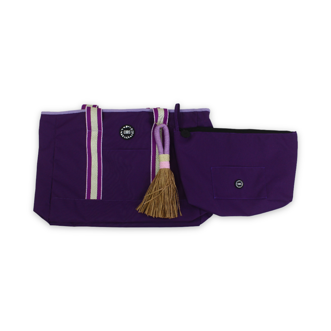 Cubs Beach Tote Set – Purple 19 L - Summer